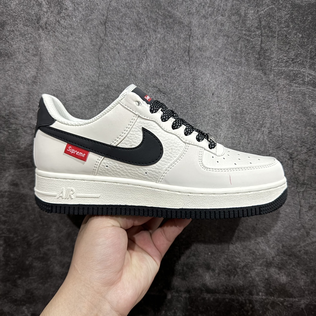 海外限量发售NIkeAirForce107Low“SuPreme滑板系列--米黑”空军一号低帮运动鞋休闲