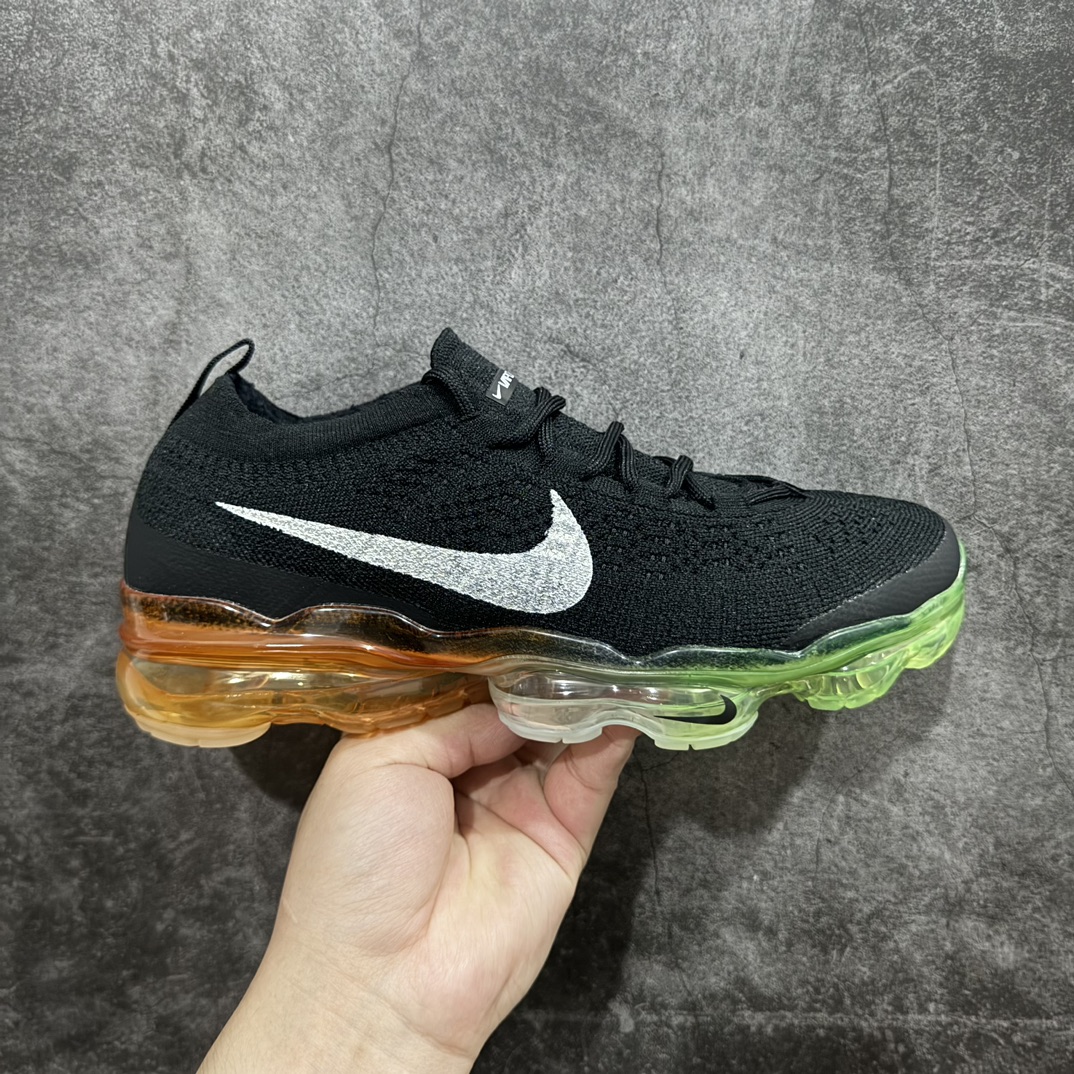 纯原YH版2023款NikeAirVaPorMaxFlyknit耐磨黑彩虹底低帮跑步鞋货号:DV1678