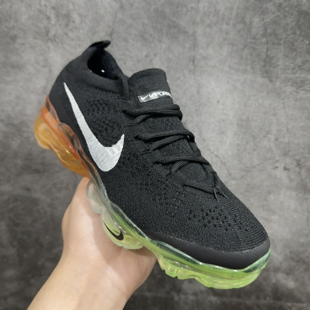 纯原YH版2023款NikeAirVaPorMaxFlyknit耐磨黑彩虹底低帮跑步鞋货号:DV1678