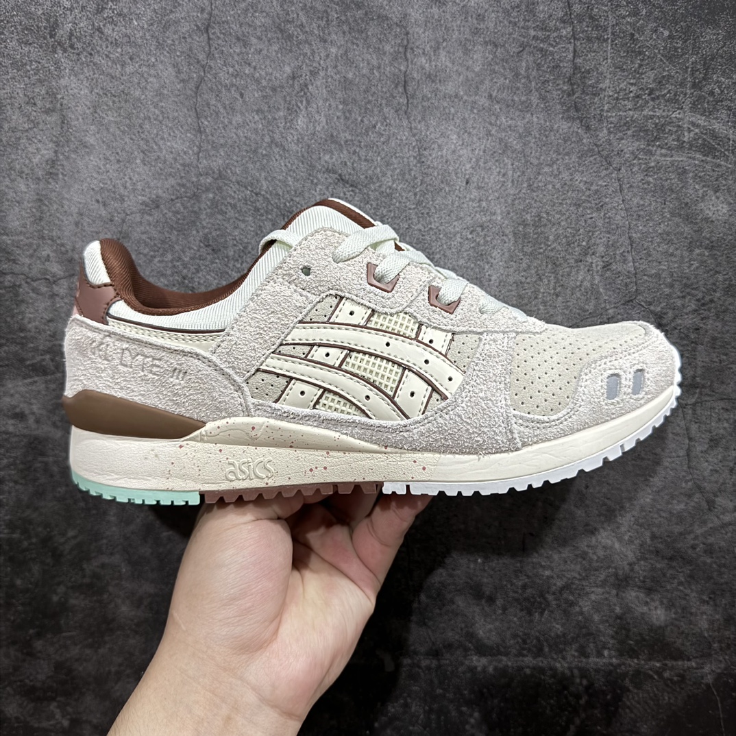 公司级AsicsGel-Lyte3反毛皮织物休闲跑步鞋GEL-LYTETIIIOG运动鞋再次以其90年代