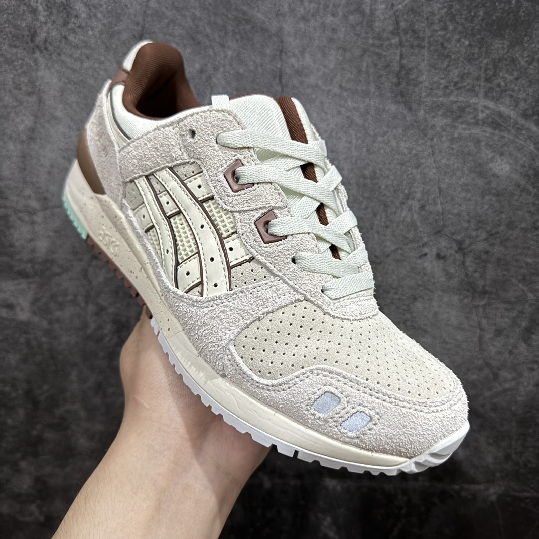 公司级AsicsGel-Lyte3反毛皮织物休闲跑步鞋GEL-LYTETIIIOG运动鞋再次以其90年代