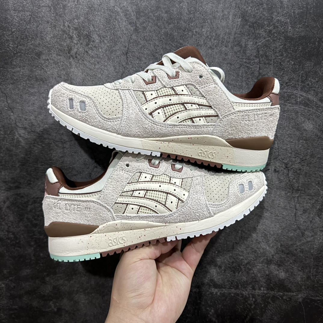 公司级AsicsGel-Lyte3反毛皮织物休闲跑步鞋GEL-LYTETIIIOG运动鞋再次以其90年代