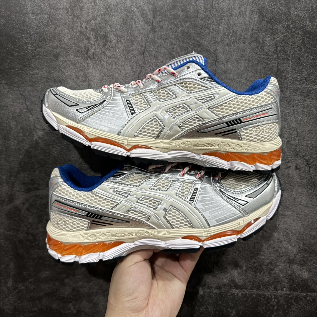 纯原版AsicsGel-Kayano12.1亚瑟士运动休闲透气专业跑鞋采用工程弹性双层再生针织密度鞋面材