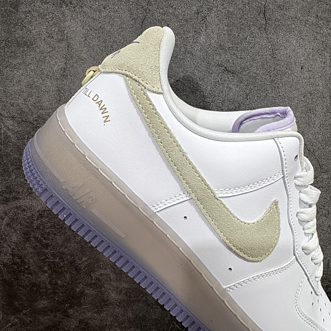 公司级NikeAirForce107Low灰紫原楦头原纸板打造纯正空军版型#专注外贸渠道全掌内置蜂窝气垫