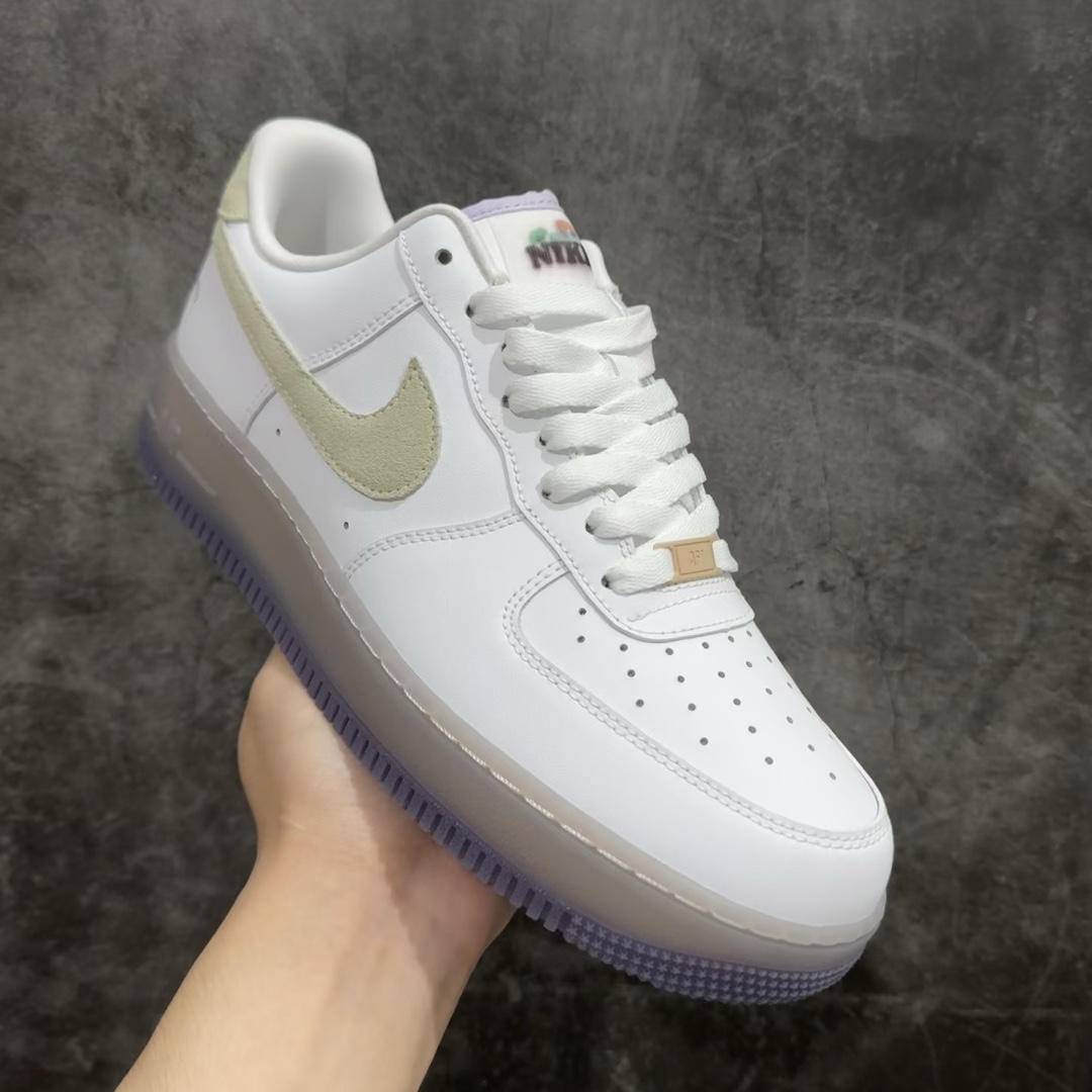 公司级NikeAirForce107Low灰紫原楦头原纸板打造纯正空军版型#专注外贸渠道全掌内置蜂窝气垫