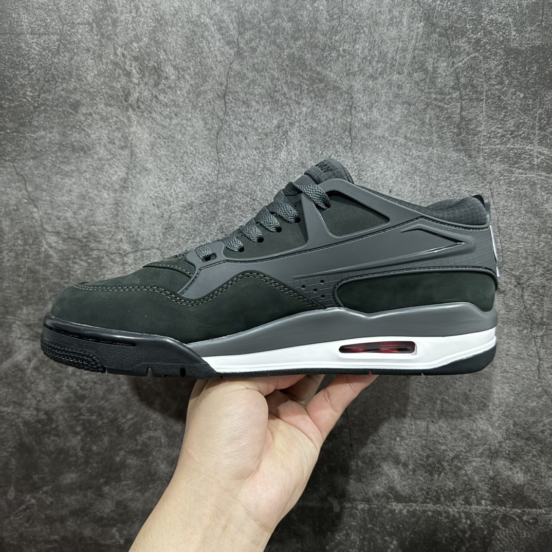 纯原版本AirJordanAJ4RM重制版低帮复古篮球鞋HF4334-004采用了低帮的设计并保留了众多