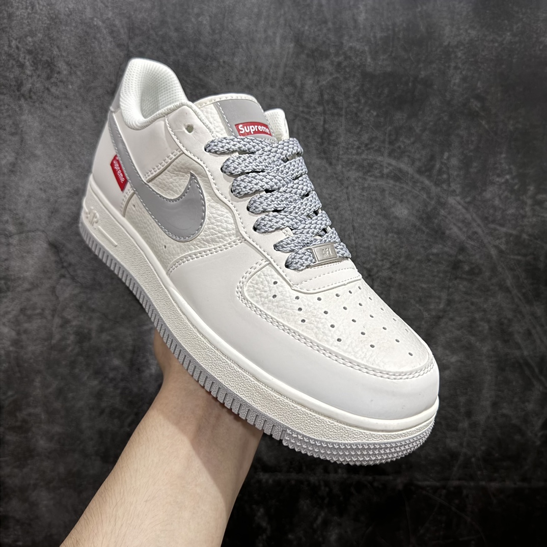 公司级海外限量发售NIkeAirForce107Low“Supreme滑板系列--米灰”空军一号低帮运动