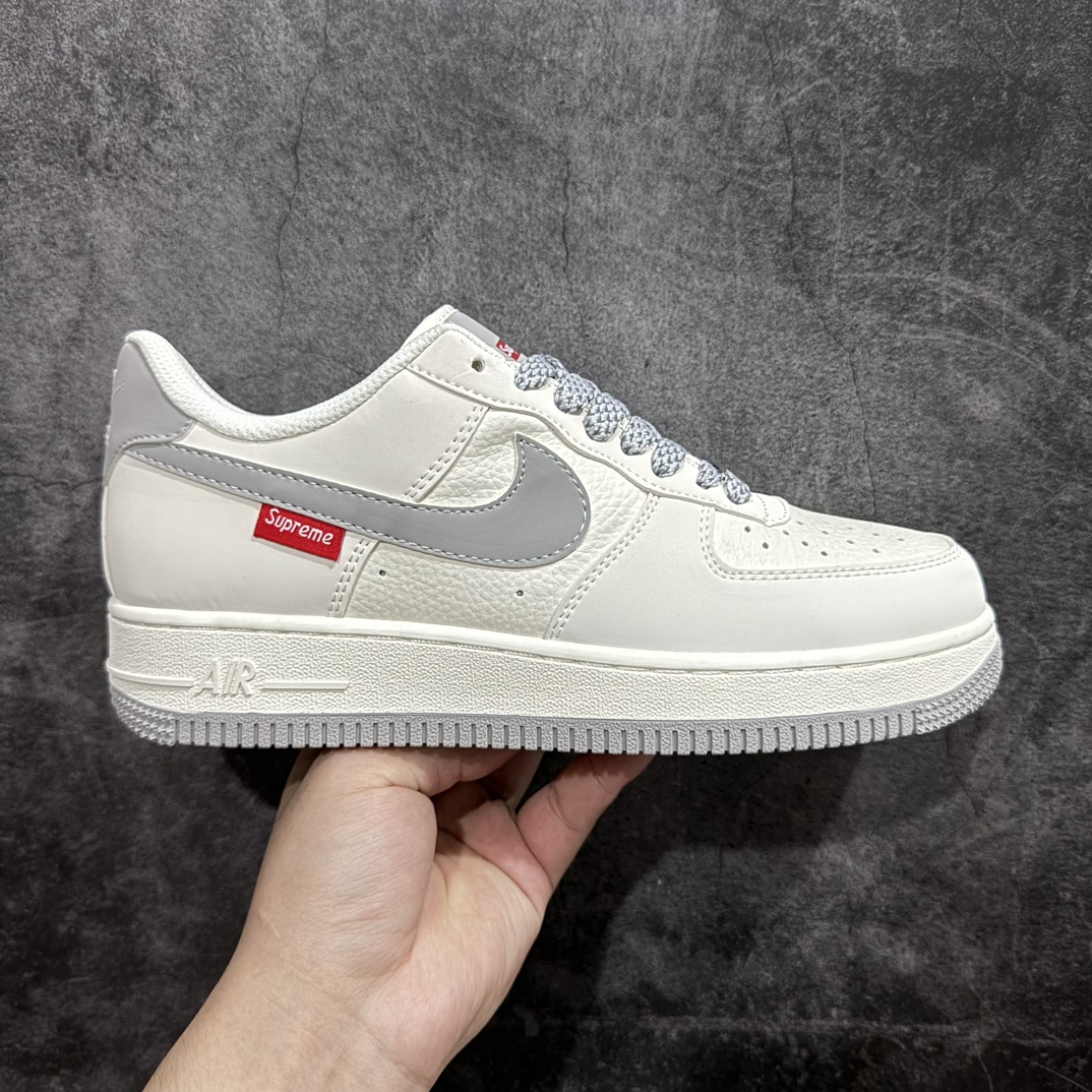 公司级海外限量发售NIkeAirForce107Low“Supreme滑板系列--米灰”空军一号低帮运动