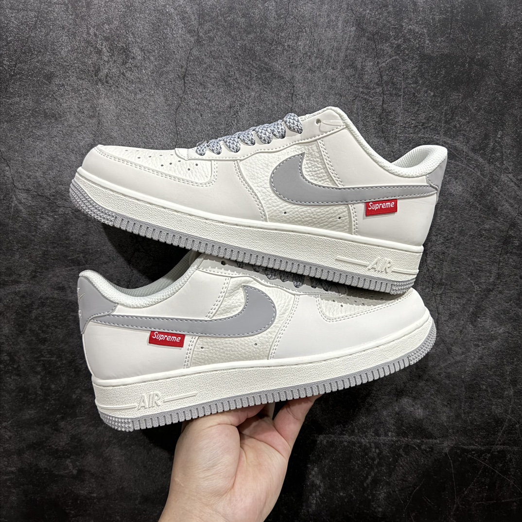 公司级海外限量发售NIkeAirForce107Low“Supreme滑板系列--米灰”空军一号低帮运动