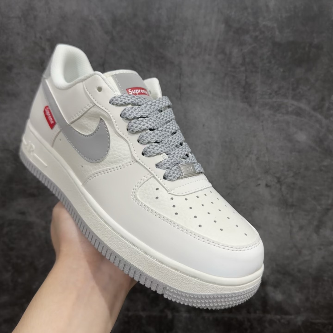 公司级海外限量发售NIkeAirForce107Low“Supreme滑板系列--米灰”空军一号低帮运动