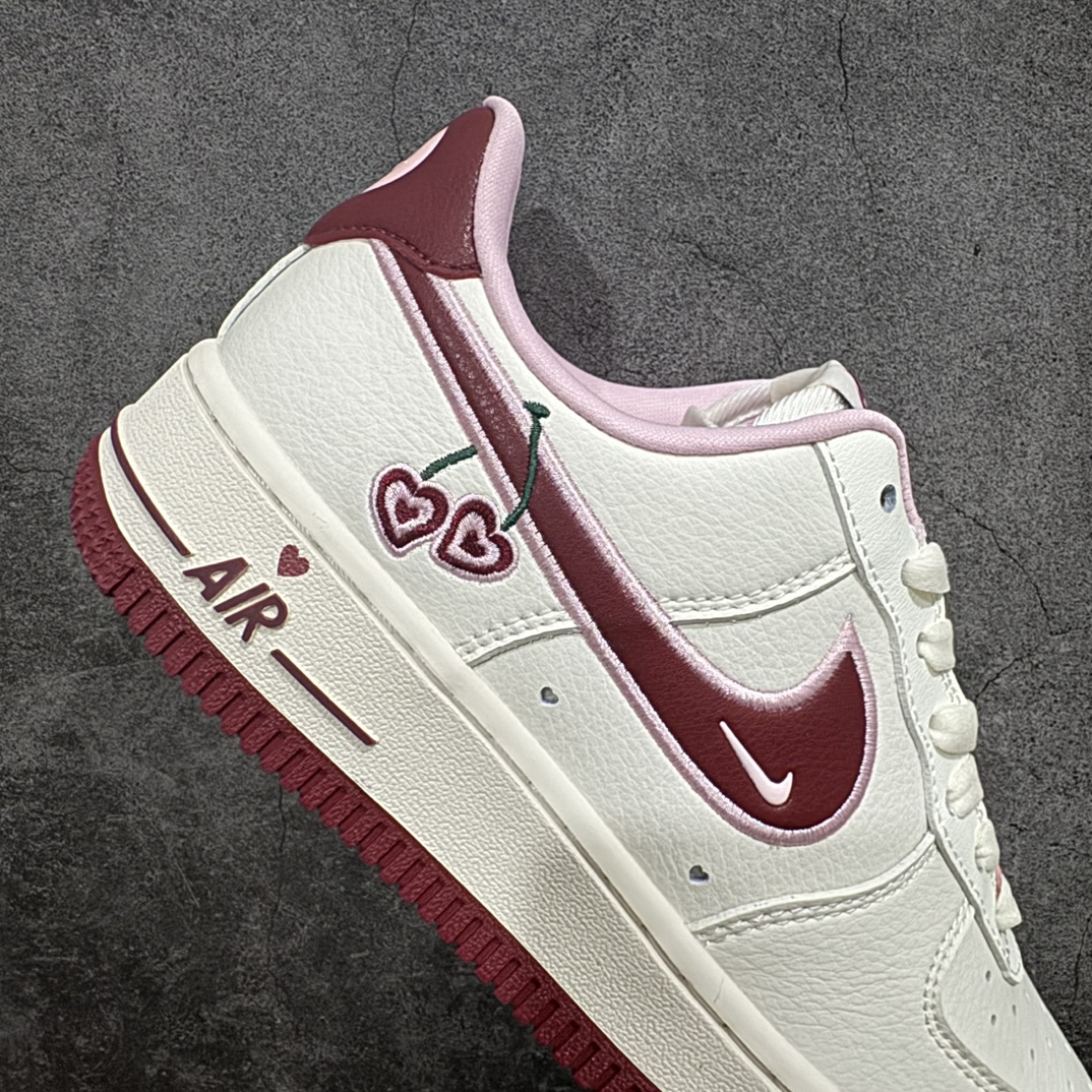 公司级NikeAirForce1Low07”ValentinesDay“空军兔年限定情人节樱桃爆炸输出原