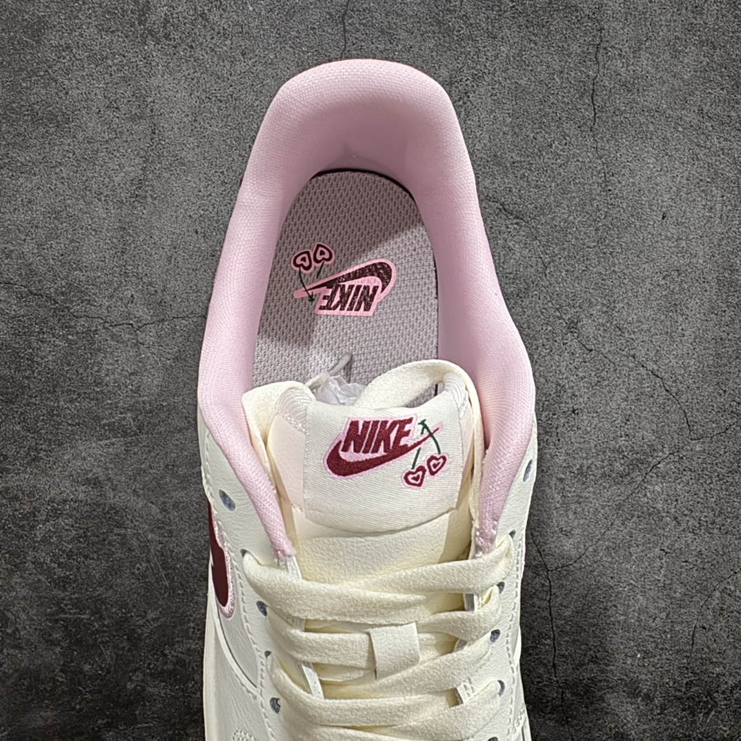 公司级NikeAirForce1Low07”ValentinesDay“空军兔年限定情人节樱桃爆炸输出原