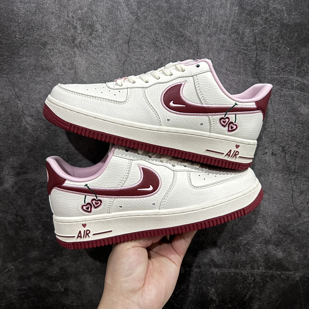 公司级NikeAirForce1Low07”ValentinesDay“空军兔年限定情人节樱桃爆炸输出原