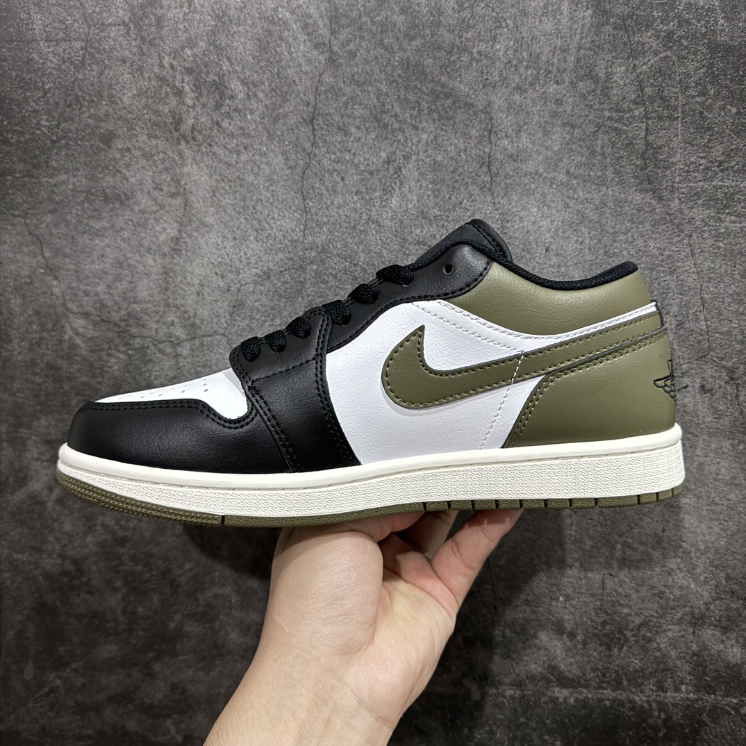 图片[2]-【K版】Air Jordan 1 Low \”Medium Olive\” AJ1 乔1橄榄绿 低帮文化休闲板鞋 553558-092rn#黑色和中橄榄绿色调组合，在元年款基础上革新经典，焕新演绎人气开山之作。r 尺码：36 36.5 37.5 38 38.5 39 40 40.5 41 42 42.5 43 44 44.5 45 46 编码：LDS230250-鞋库