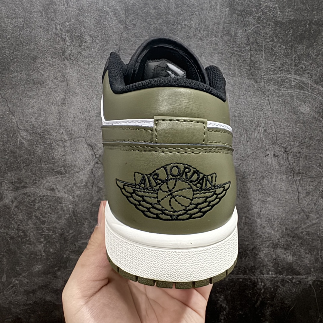 图片[4]-【K版】Air Jordan 1 Low \”Medium Olive\” AJ1 乔1橄榄绿 低帮文化休闲板鞋 553558-092rn#黑色和中橄榄绿色调组合，在元年款基础上革新经典，焕新演绎人气开山之作。r 尺码：36 36.5 37.5 38 38.5 39 40 40.5 41 42 42.5 43 44 44.5 45 46 编码：LDS230250-鞋库