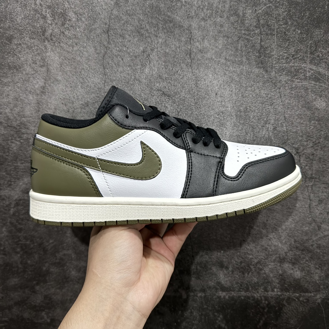 【K版】Air Jordan 1 Low \”Medium Olive\” AJ1 乔1橄榄绿 低帮文化休闲板鞋 553558-092rn#黑色和中橄榄绿色调组合，在元年款基础上革新经典，焕新演绎人气开山之作。r 尺码：36 36.5 37.5 38 38.5 39 40 40.5 41 42 42.5 43 44 44.5 45 46 编码：LDS230250-鞋库