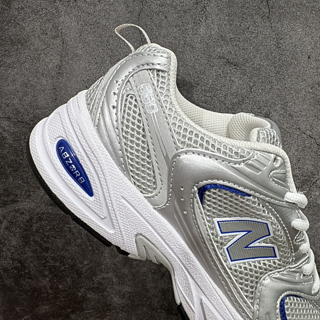 图片[7]-【小PF纯原】New Balance 530 NB530 男女休闲慢跑鞋 MR530BSnn原pf纯原工厂出品n保留原有的版型 清洁度和品质n材料有微调整 价格更具性价比n日韩出口特供订单配套商长期套现长期补货 全新货品正常出厂触屏不到的单价 超级跑量款全套原楦原纸板原厂数据开发 进口三明治网面原装进口翻毛皮料正确绒感卡色 正确中底拉帮中底网布细节 采用轻质牛剖革拼接透气网眼衬垫织物鞋面材质 T-Beam大底提供足步弓支撑 保持步态稳定 后跟搭载外露缓震胶 鞋身整体以各种深浅不一的灰色覆盖 鞋头以淡蓝色调装饰 网眼衬垫通过不规律的色块实现做旧的美感 泛黄的鞋底更是进一步增添了复古气息  尺码：36 37 37.5 38 38.5 39.5 40 40.5 41.5 42 42.5 43 44 44.5 45 编码：MZ220240-鞋库