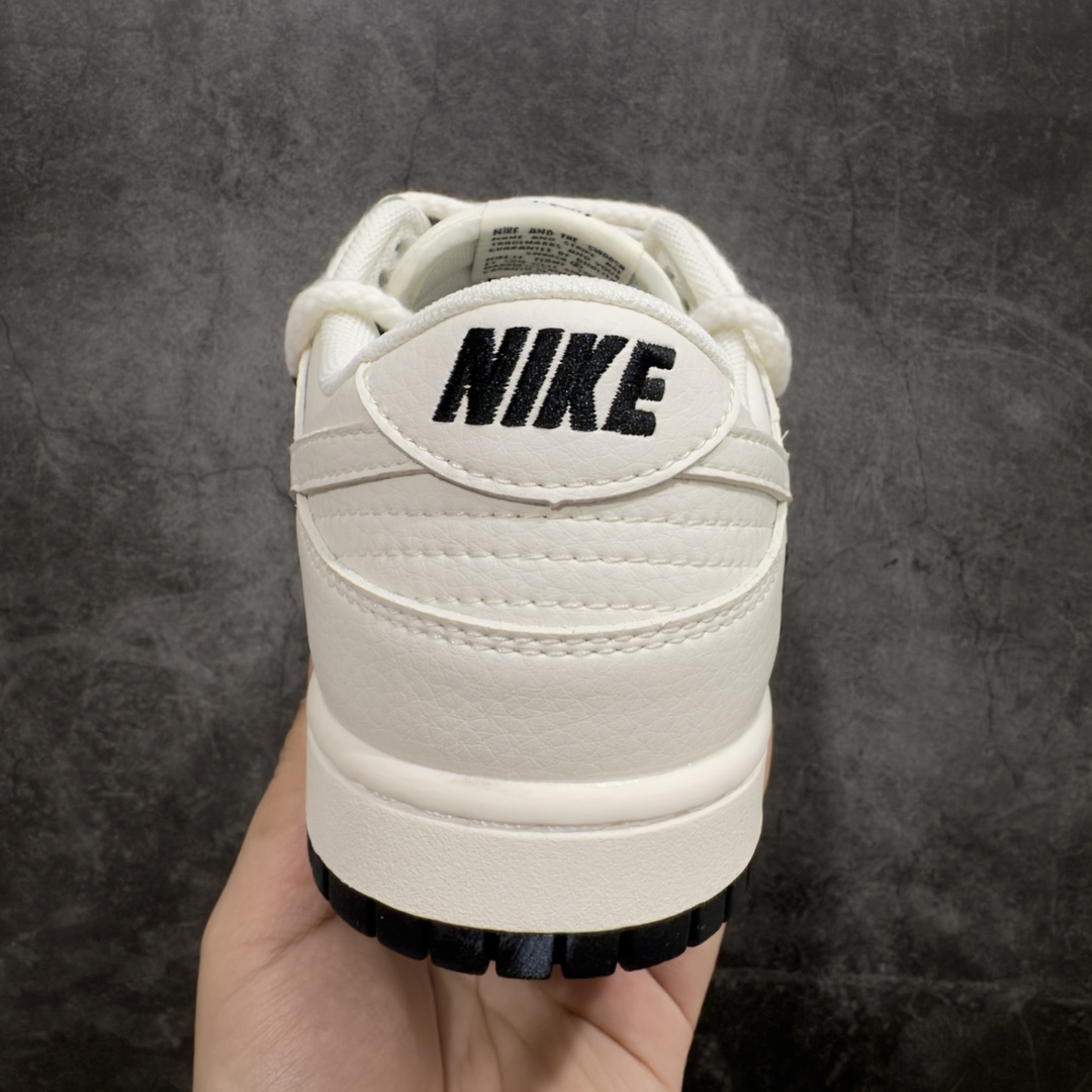 定制版NikeSBDunkLowxStussy米白黑三小钩绑带满天星纯原大厂出品极力推荐原装头层材料独家