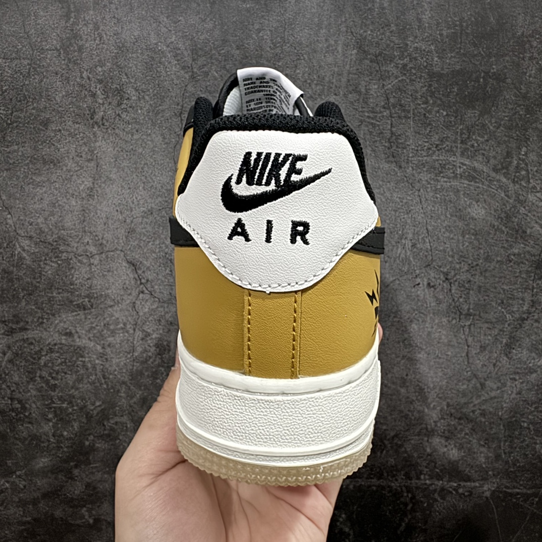 NikeAirForce1Low07xPokémon白黑黄原楦头原纸板打造纯正低帮空军版型专注外贸渠道全