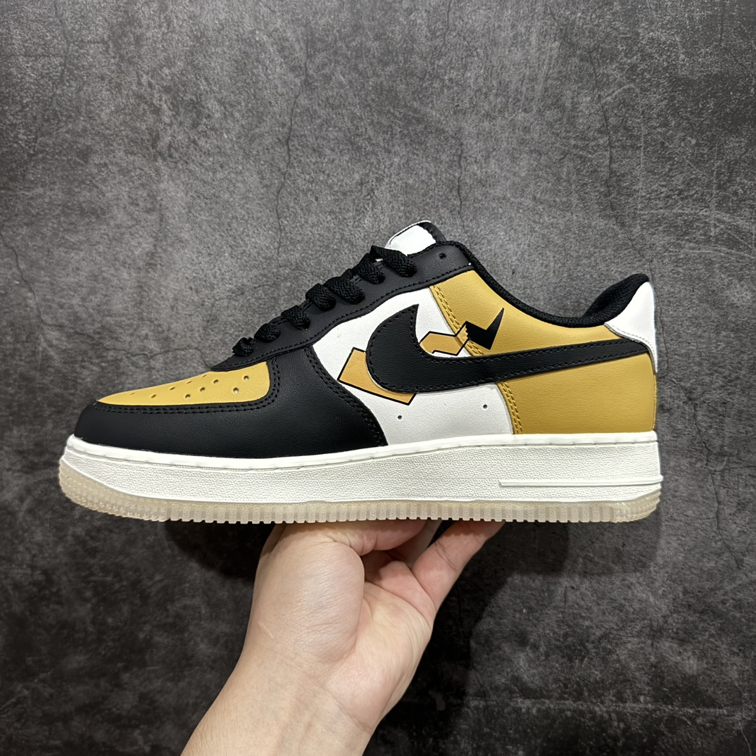 NikeAirForce1Low07xPokémon白黑黄原楦头原纸板打造纯正低帮空军版型专注外贸渠道全