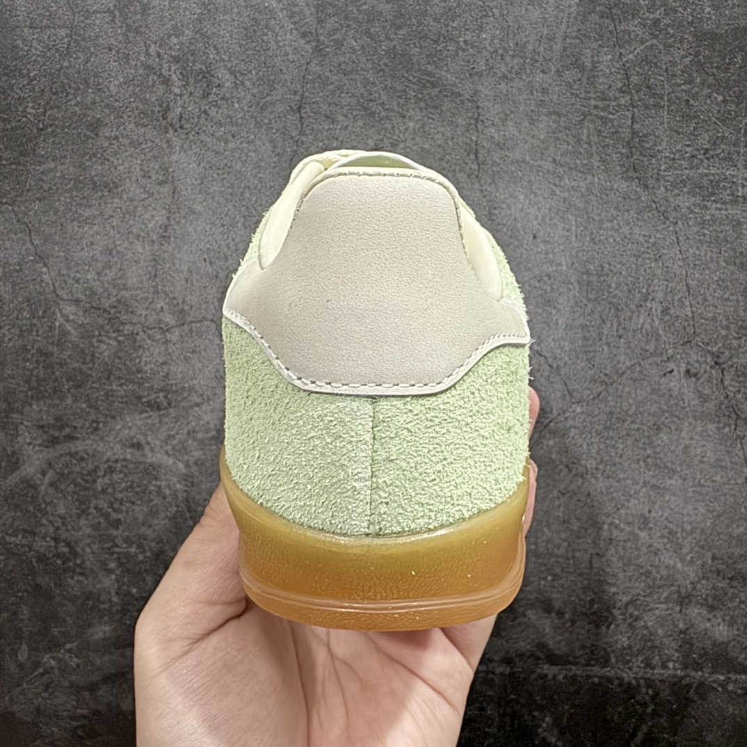 纯原软皮adidasOriginalsGazelleINdoor三叶草休闲防滑耐磨低帮板鞋纯原版本鞋头出