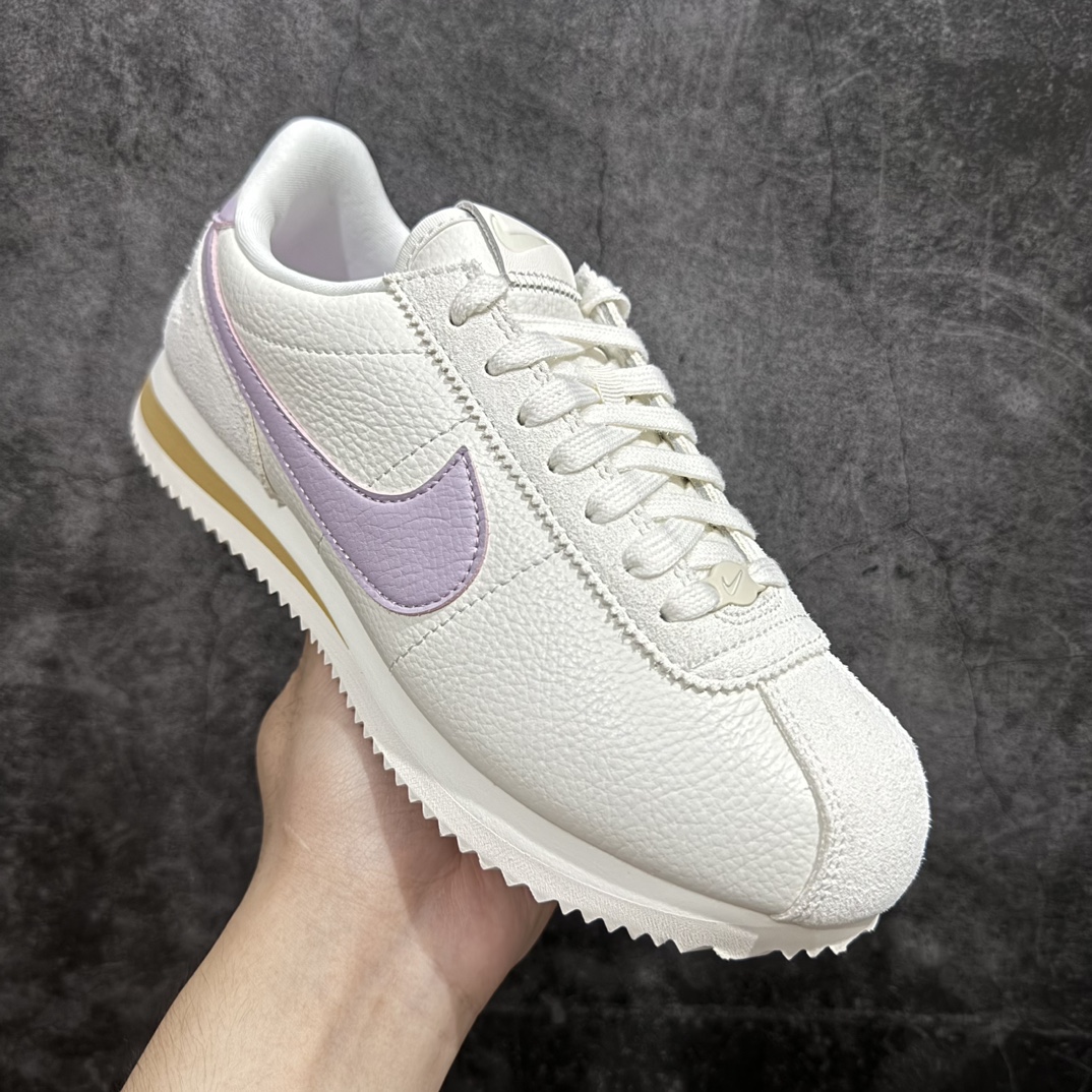 图片[3]-【TG纯原】NK Classic Cortez Leather 阿甘复古初代皮革慢跑鞋 货号：FJ4608-133nn缓震防滑耐磨同源头层皮料 原厂模具 公司级标准检验QC 区分市面一切版本 完美复刻阿甘复古鞋型 尺码：35-40 编码：DL200220-鞋库