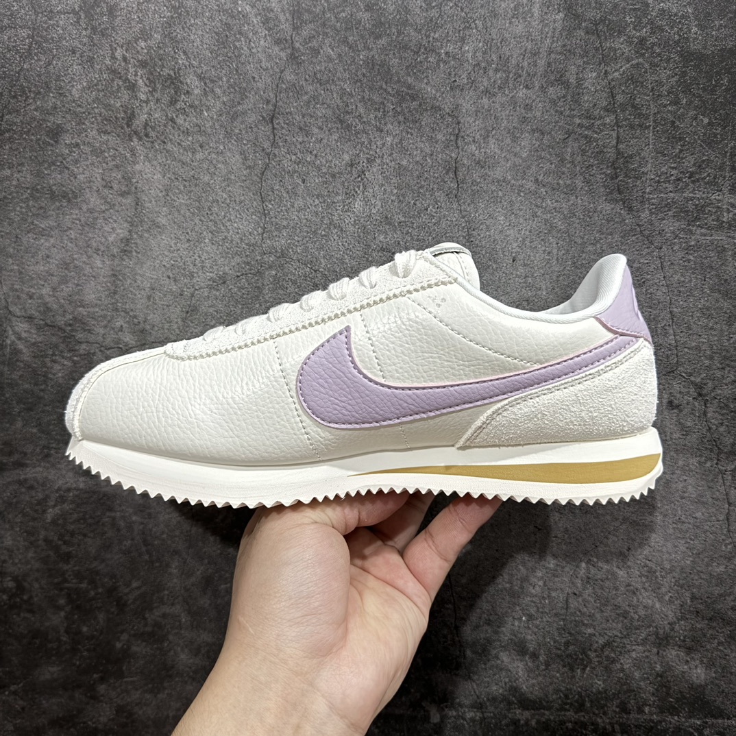 图片[2]-【TG纯原】NK Classic Cortez Leather 阿甘复古初代皮革慢跑鞋 货号：FJ4608-133nn缓震防滑耐磨同源头层皮料 原厂模具 公司级标准检验QC 区分市面一切版本 完美复刻阿甘复古鞋型 尺码：35-40 编码：DL200220-鞋库