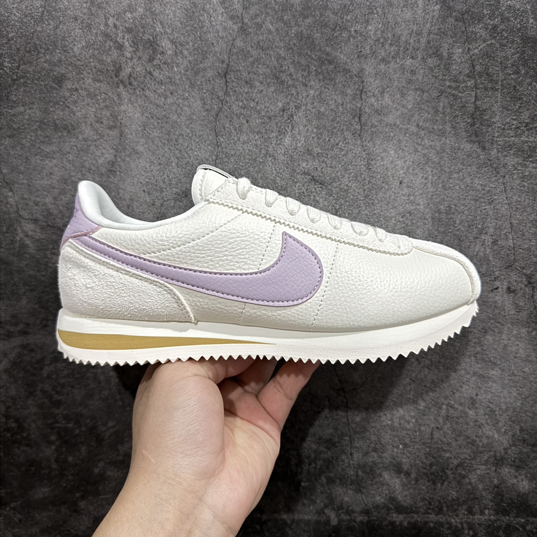 【TG纯原】NK Classic Cortez Leather 阿甘复古初代皮革慢跑鞋 货号：FJ4608-133nn缓震防滑耐磨同源头层皮料 原厂模具 公司级标准检验QC 区分市面一切版本 完美复刻阿甘复古鞋型 尺码：35-40 编码：DL200220-鞋库