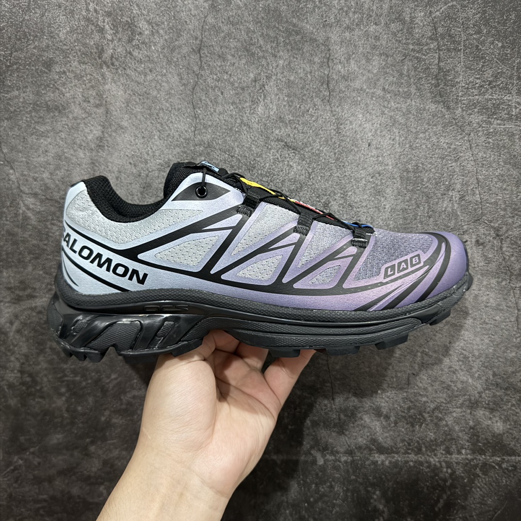 SalomonXT-6Chromatic萨洛蒙复古潮流户外机能登山跑鞋黑色薄雾色475908纯原外贸平台