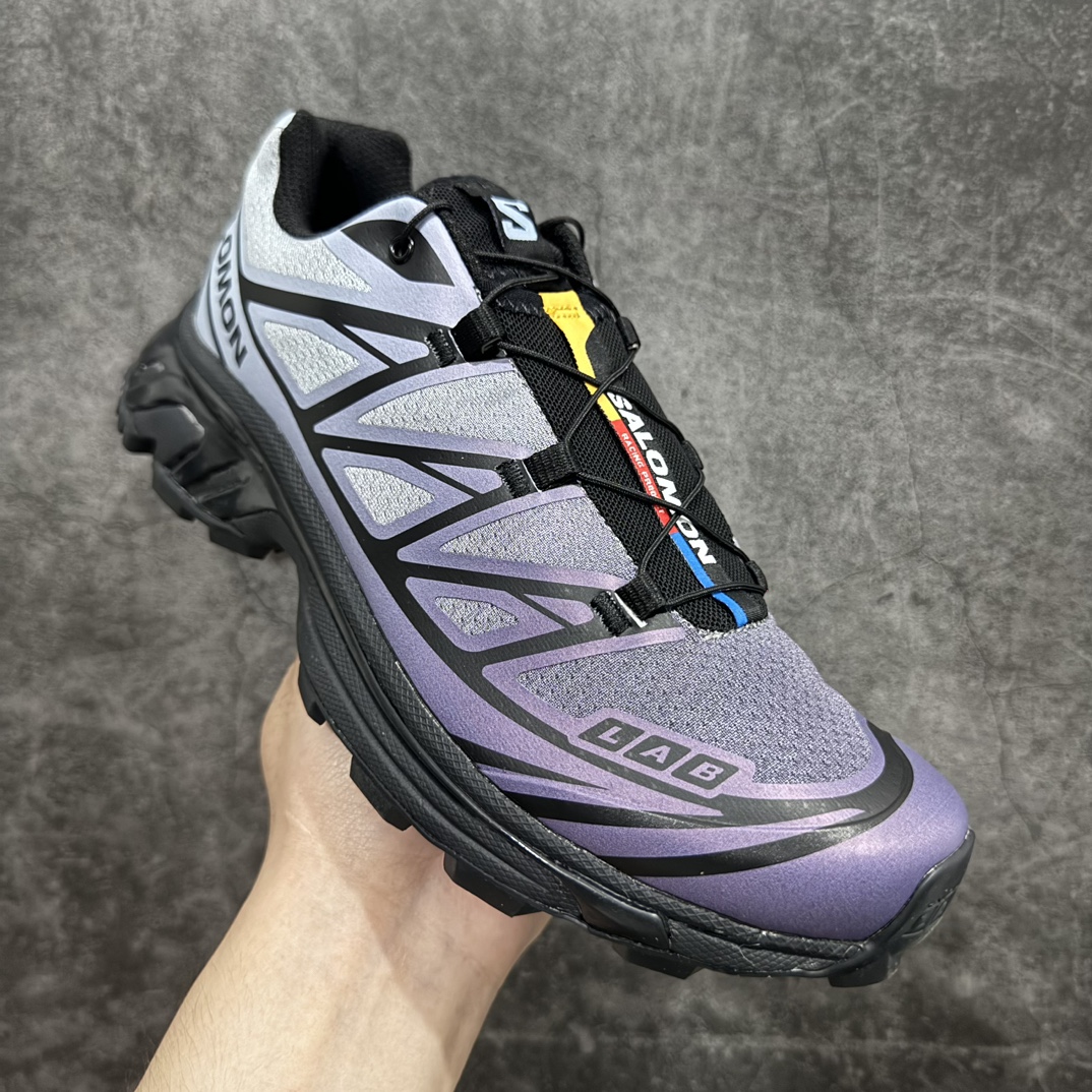 SalomonXT-6Chromatic萨洛蒙复古潮流户外机能登山跑鞋黑色薄雾色475908纯原外贸平台