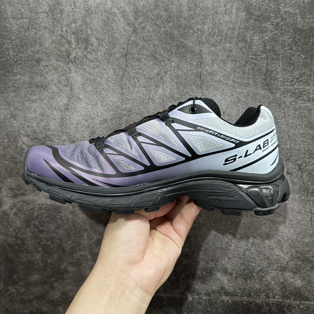 SalomonXT-6Chromatic萨洛蒙复古潮流户外机能登山跑鞋黑色薄雾色475908纯原外贸平台