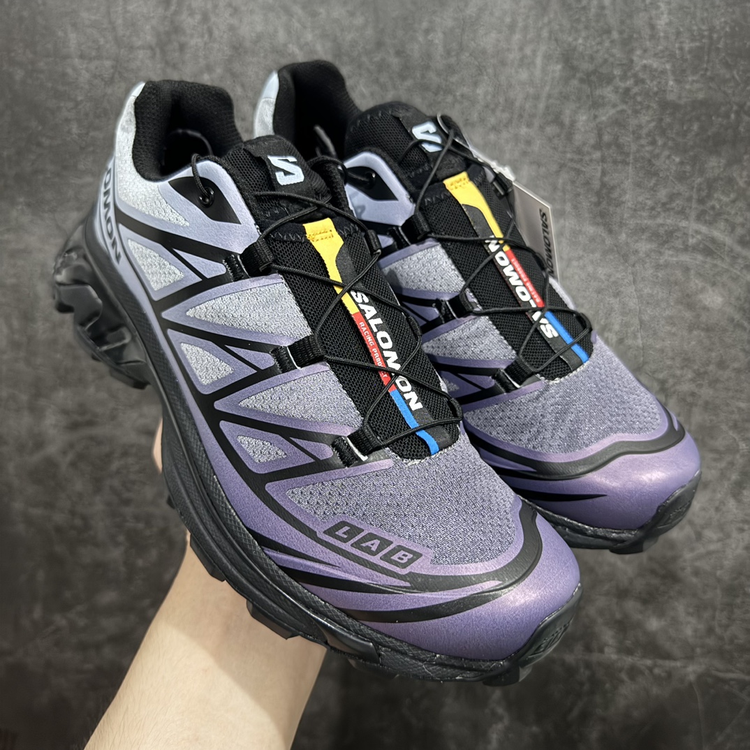 SalomonXT-6Chromatic萨洛蒙复古潮流户外机能登山跑鞋黑色薄雾色475908纯原外贸平台