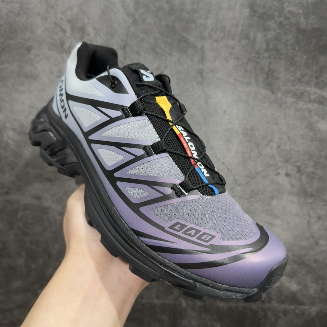 SalomonXT-6Chromatic萨洛蒙复古潮流户外机能登山跑鞋黑色薄雾色475908纯原外贸平台