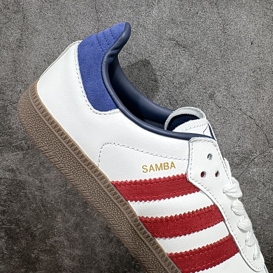 图片[7]-【正确版】Adidas Originals Samba OG\”White Navy Collegiate Green\”桑巴舞系列绅士德训足球风百搭低帮休闲运动板鞋“白午夜蓝酒红焦糖底”IH4881n男女鞋真标半码制n升级原楦原纸版数据开发n采用移膜牛剖革组合翻毛皮饰片鞋面材质n内环保可再生海玻璃鞋垫#外置RB耐磨防滑橡胶大底 尺码：35⅔ 36 36⅔ 37⅓ 38 38⅔ 39⅓ 40 40⅔ 41⅓ 42 42⅔ 43⅓ 44 44⅔ 45 编码：DZTB200220-鞋库