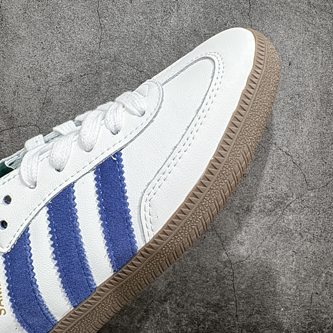 图片[6]-【正确版】Adidas Originals Samba OG\”White Navy Collegiate Green\”桑巴舞系列绅士德训足球风百搭低帮休闲运动板鞋“白深绿藏蓝焦糖底”IH4882n男女鞋真标半码制n升级原楦原纸版数据开发n采用移膜牛剖革组合翻毛皮饰片鞋面材质n内环保可再生海玻璃鞋垫#外置RB耐磨防滑橡胶大底 尺码：35⅔ 36 36⅔ 37⅓ 38 38⅔ 39⅓ 40 40⅔ 41⅓ 42 42⅔ 43⅓ 44 44⅔ 45 编码：DZTB200220-鞋库