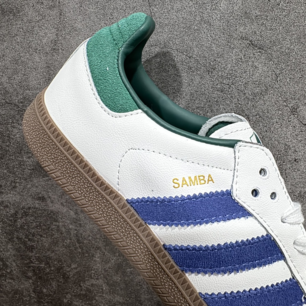 图片[7]-【正确版】Adidas Originals Samba OG\”White Navy Collegiate Green\”桑巴舞系列绅士德训足球风百搭低帮休闲运动板鞋“白深绿藏蓝焦糖底”IH4882n男女鞋真标半码制n升级原楦原纸版数据开发n采用移膜牛剖革组合翻毛皮饰片鞋面材质n内环保可再生海玻璃鞋垫#外置RB耐磨防滑橡胶大底 尺码：35⅔ 36 36⅔ 37⅓ 38 38⅔ 39⅓ 40 40⅔ 41⅓ 42 42⅔ 43⅓ 44 44⅔ 45 编码：DZTB200220-鞋库