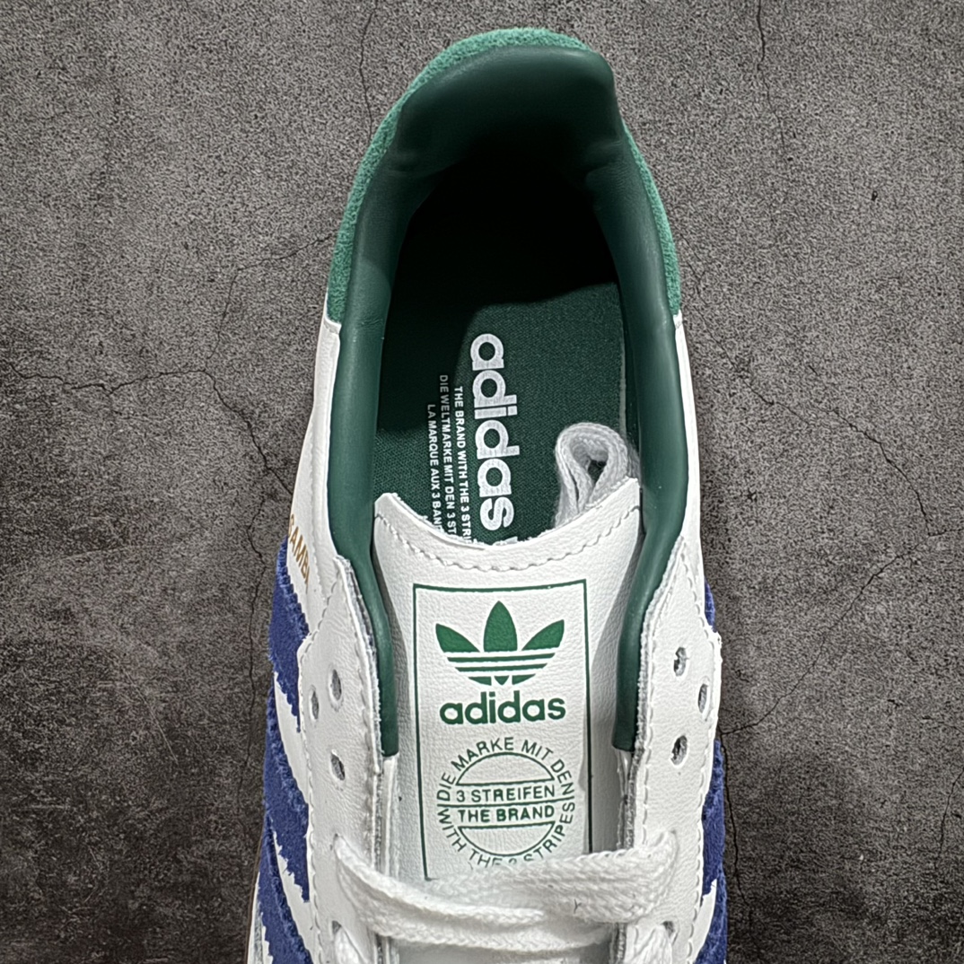 图片[8]-【正确版】Adidas Originals Samba OG\”White Navy Collegiate Green\”桑巴舞系列绅士德训足球风百搭低帮休闲运动板鞋“白深绿藏蓝焦糖底”IH4882n男女鞋真标半码制n升级原楦原纸版数据开发n采用移膜牛剖革组合翻毛皮饰片鞋面材质n内环保可再生海玻璃鞋垫#外置RB耐磨防滑橡胶大底 尺码：35⅔ 36 36⅔ 37⅓ 38 38⅔ 39⅓ 40 40⅔ 41⅓ 42 42⅔ 43⅓ 44 44⅔ 45 编码：DZTB200220-鞋库