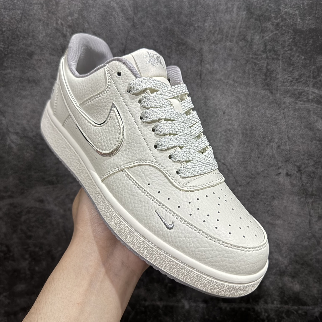 图片[3]-【定制版】STussy x Nike Court Vision Low 斯图西联名n休闲运动板鞋低帮百搭透气休闲运动板鞋，经典耐用的设计，兼顾舒适脚感和出众风范，演绎匠心之作。结构性的支撑贴合感结合复古篮球设计，塑就场外全明星风范官方货号: FD5188 999 尺码：36 36.5 37.5 38 38.5 39 40 40.5 41 42 42.5 43 44 44.5 45 编码：CC260280-鞋库