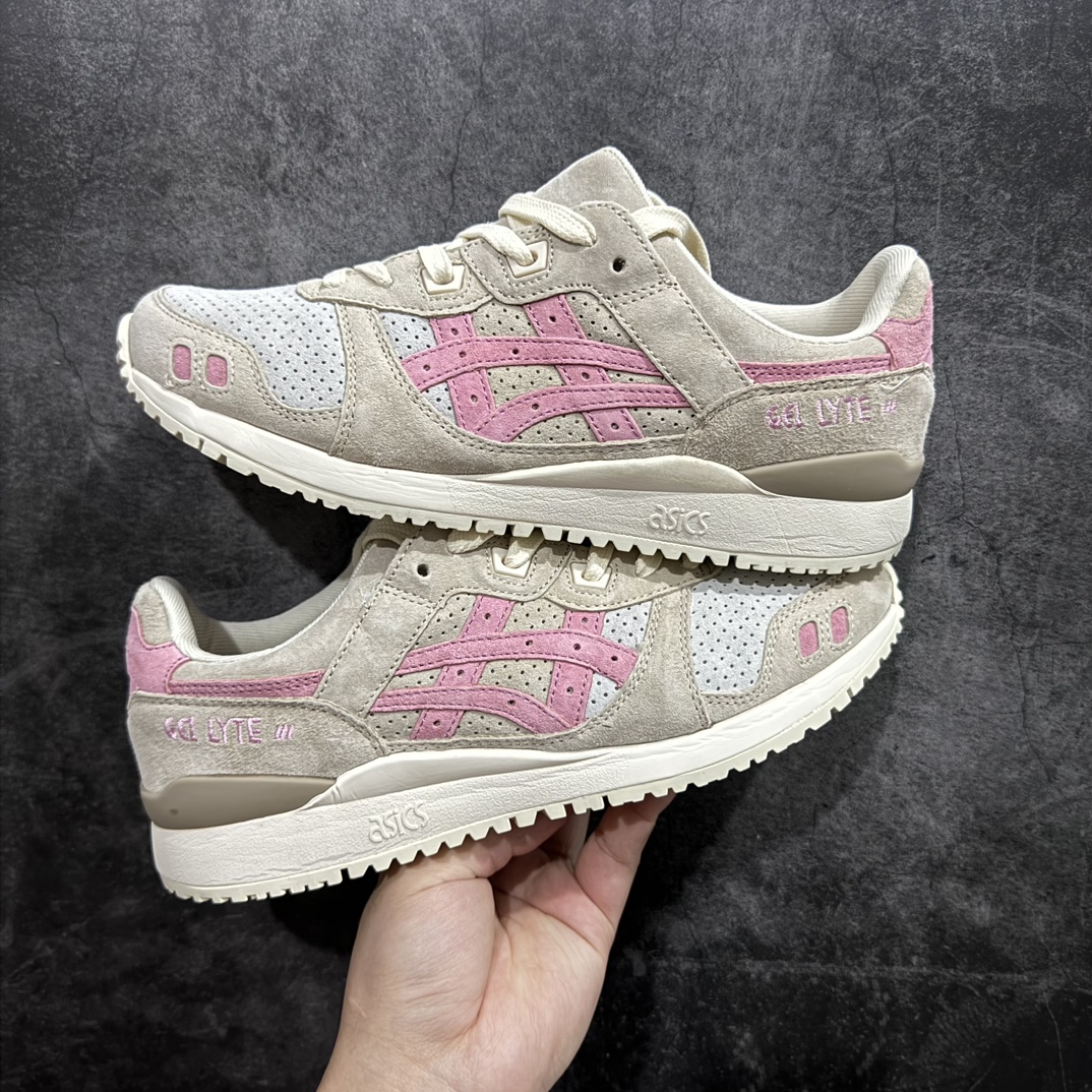 公司级AsicsGel-Lyte3反毛皮织物休闲跑步鞋GEL-LYTETIIIOG运动鞋再次以其90年代