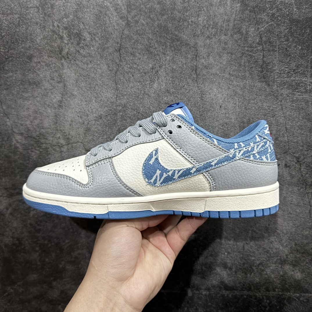 定制版NIKESBDunkLowxChampion冠军白灰蓝公司级出品极力推荐原装头层材料独家版型蒸餾加