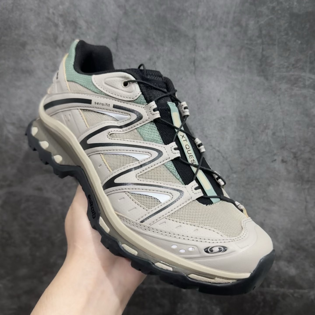 SalomonXT-QUESTADV萨洛蒙情侣款户外机能鞋米灰色卡其灰474790全新工厂出品升级品质全