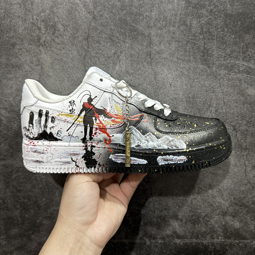 公司级NikeAirForce1Low07黑神话悟空白黑泼墨原楦头原纸板打造纯正低帮空军版型专注外贸渠道