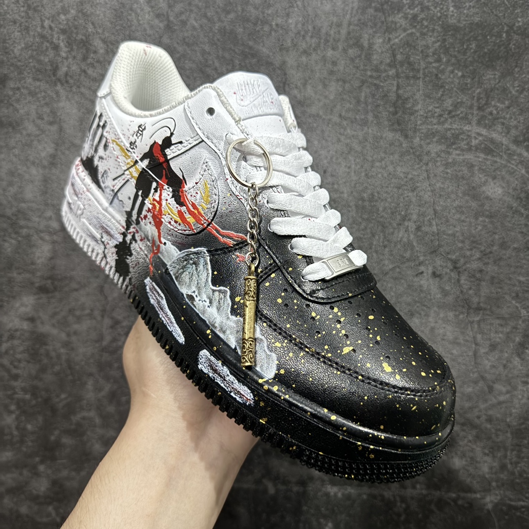 公司级NikeAirForce1Low07黑神话悟空白黑泼墨原楦头原纸板打造纯正低帮空军版型专注外贸渠道