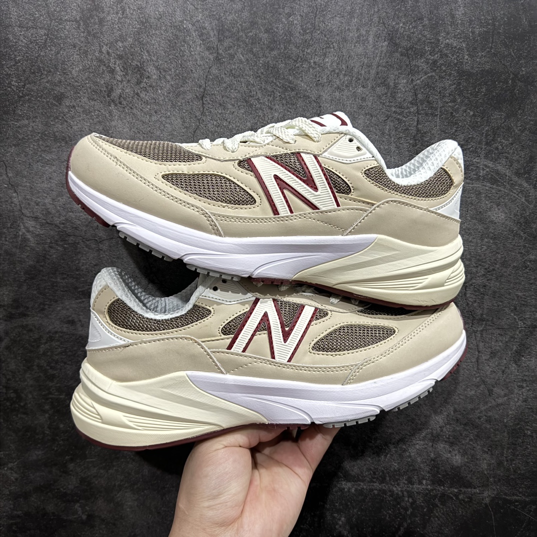 K版NewBalanceU990LO6新百伦NB990V6第六代总统复古慢跑鞋灰红色正确3M反光细节原楦