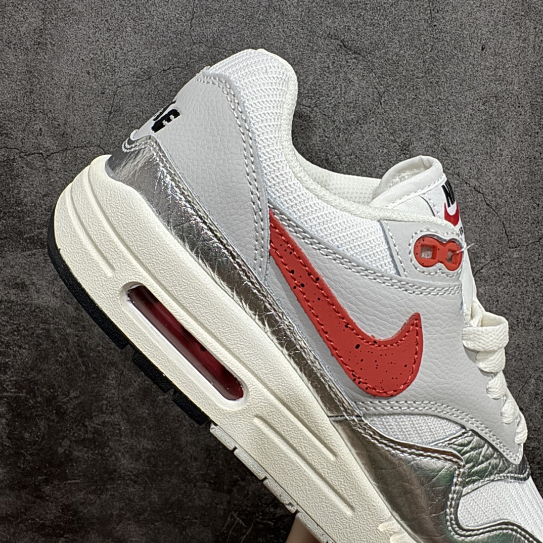 纯原版NikeAirMax1银红复古休闲跑步鞋官方同步上架真标原盒原底原面正确版型原版开发精准细节市面最