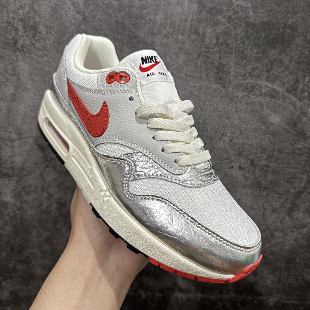 纯原版NikeAirMax1银红复古休闲跑步鞋官方同步上架真标原盒原底原面正确版型原版开发精准细节市面最