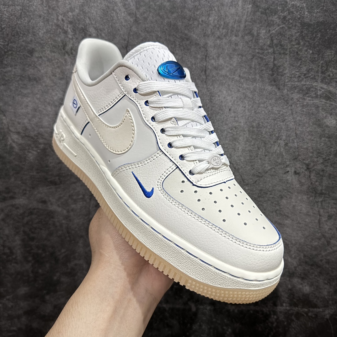 NikeAirForce1Low07wmns珠光白蓝原楦头原纸板打造纯正低帮空军版型专注外贸渠道全掌内置