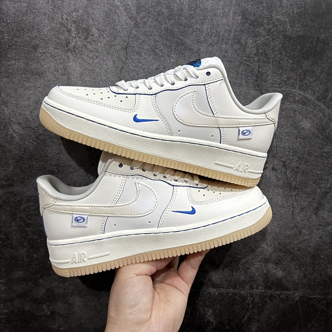 NikeAirForce1Low07wmns珠光白蓝原楦头原纸板打造纯正低帮空军版型专注外贸渠道全掌内置