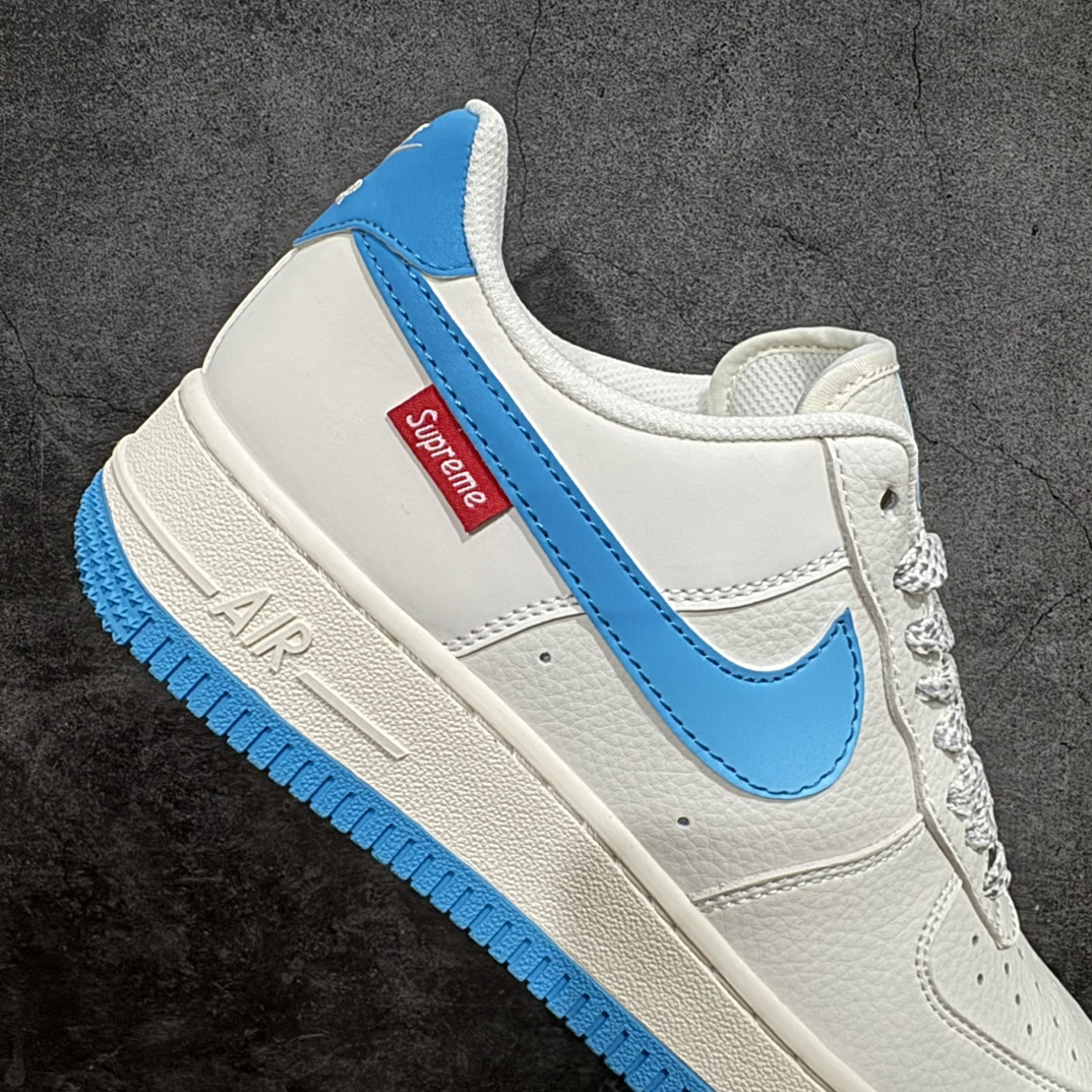 公司级海外限量发售NIkeAirForce107Low“Supreme联名--湖水蓝”空军一号低帮运动鞋