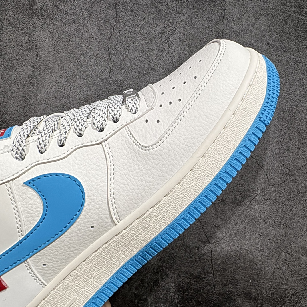 公司级海外限量发售NIkeAirForce107Low“Supreme联名--湖水蓝”空军一号低帮运动鞋